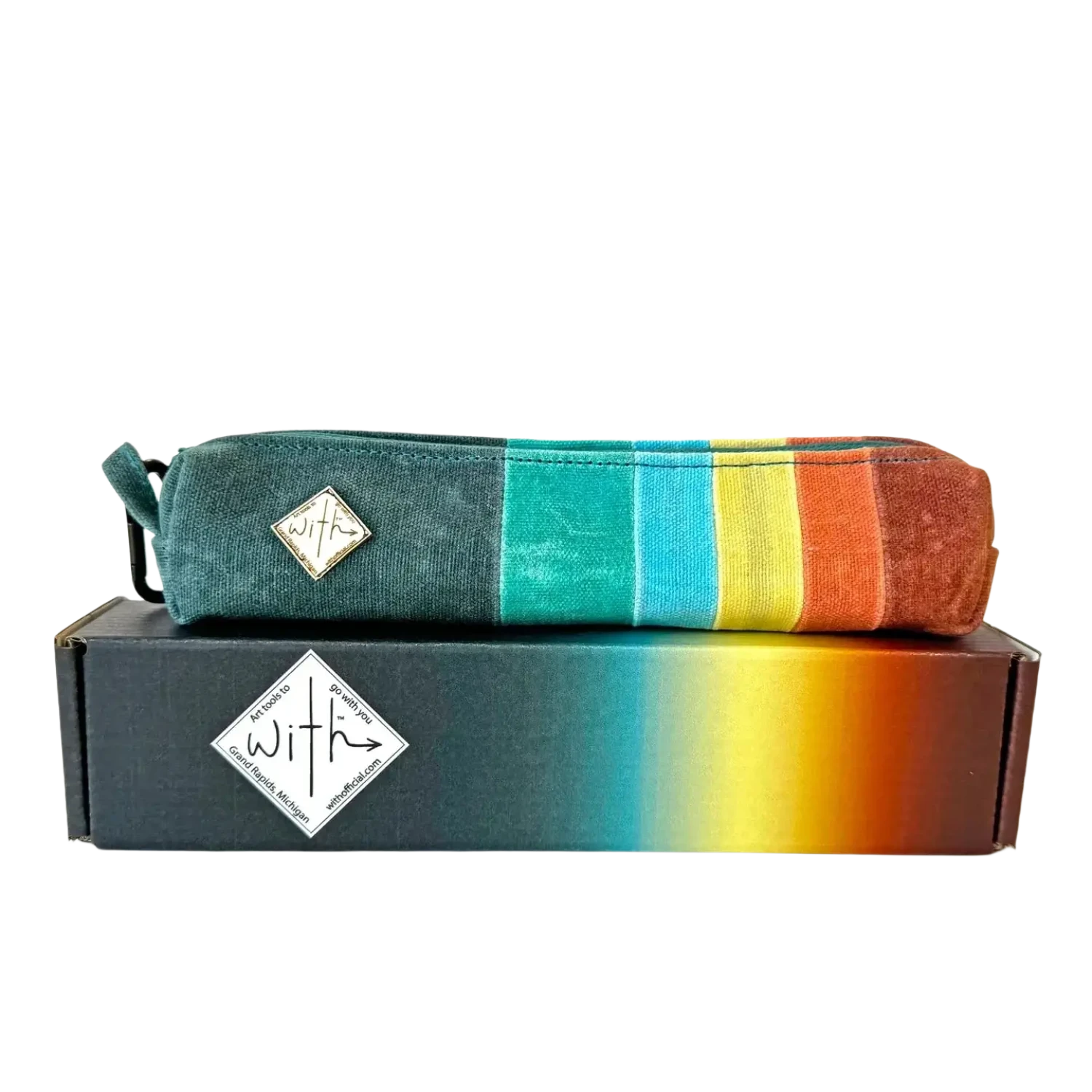 With 72 Lead Deluxe Drawing Set, case on box front view