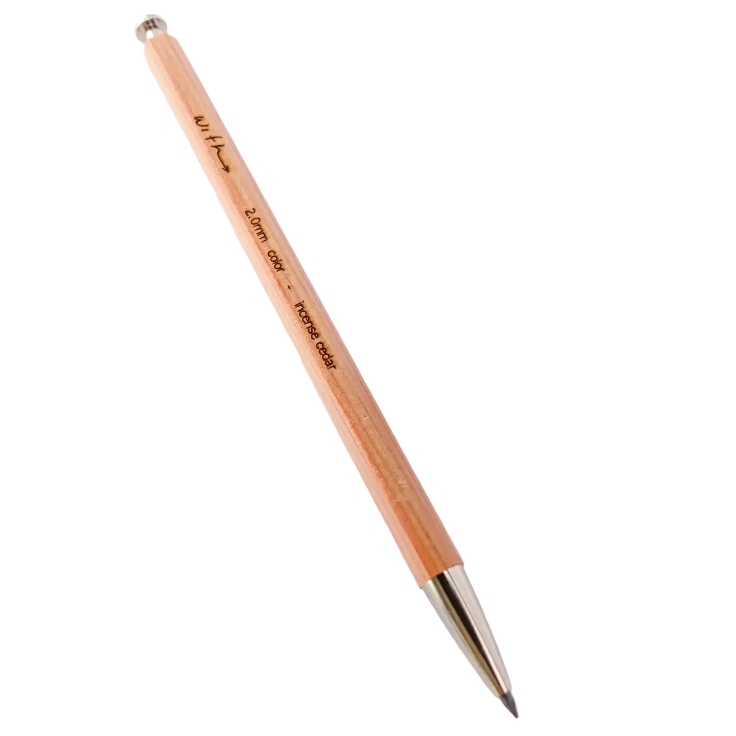 With Incense Cedar Mechanical Pencil, top view