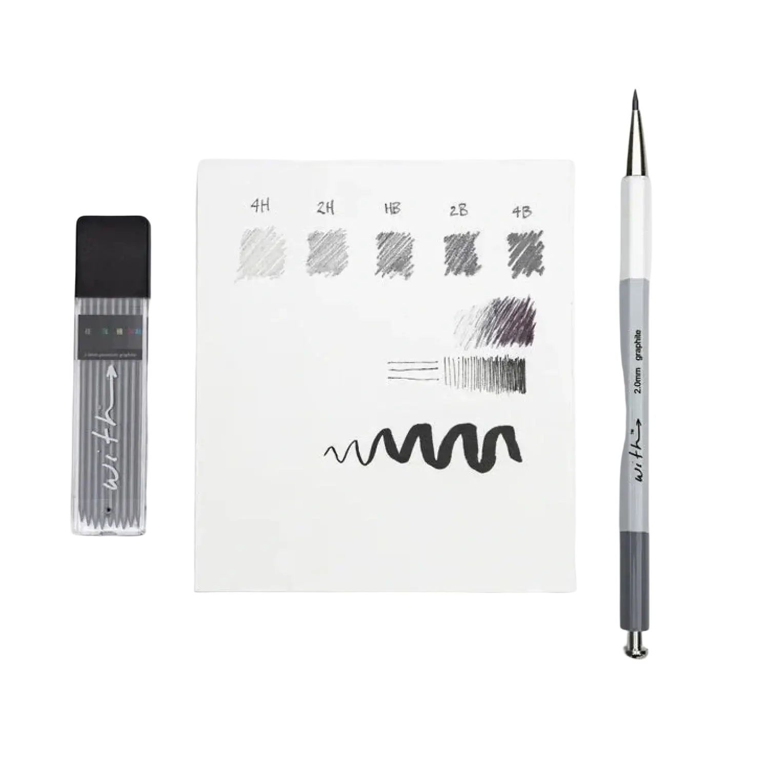 With The Grayscale Set, swatch page