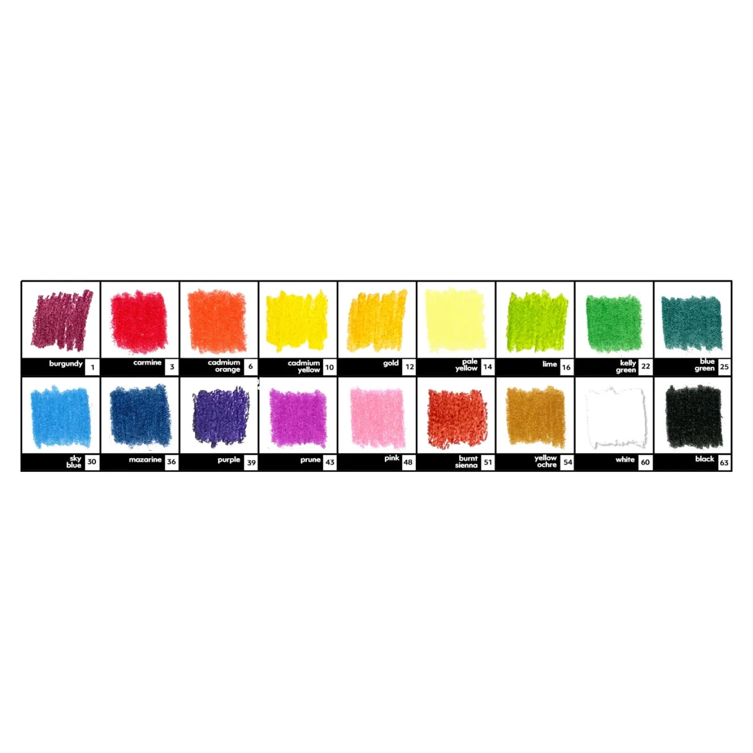 With Ultralight 18 Color Set, swatch page