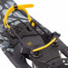 Tubbs Men's Wilderness Snowshoe in Black, detailed view of Quick Fit Binding system.