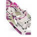 Tubbs Women's Wilderness Snowshoe in Purple, detail view of the buckle and straps..