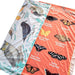 Birdy Boutique Children's Learning Blanket birds species on side 1, butterfly species on side two