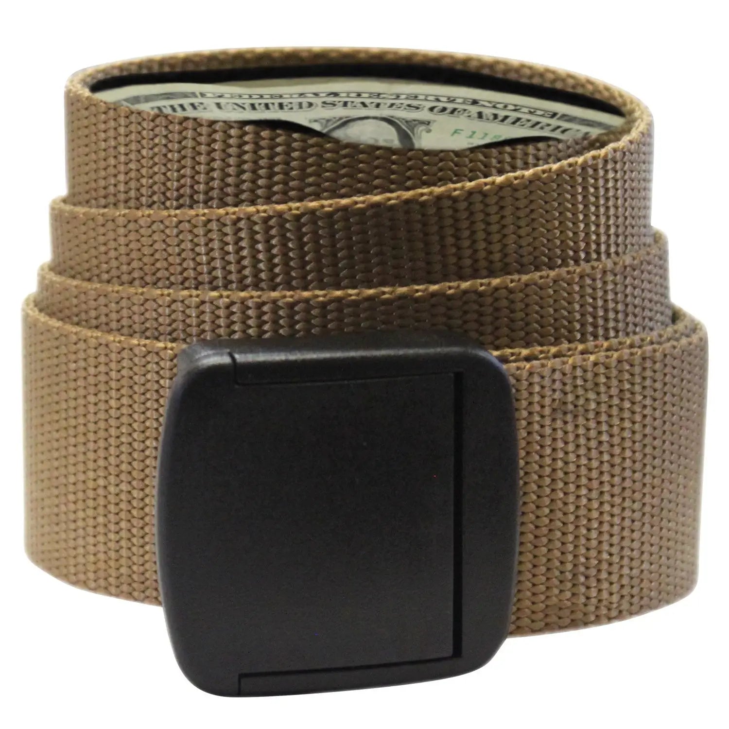 Coyote Brown Bison Designs T Lock Money Belt at Bearcub Outfitters