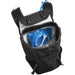 Camelbak Arete™ 18 Hydration Pack 50 oz, Black Reflective, top open with reservoir view 