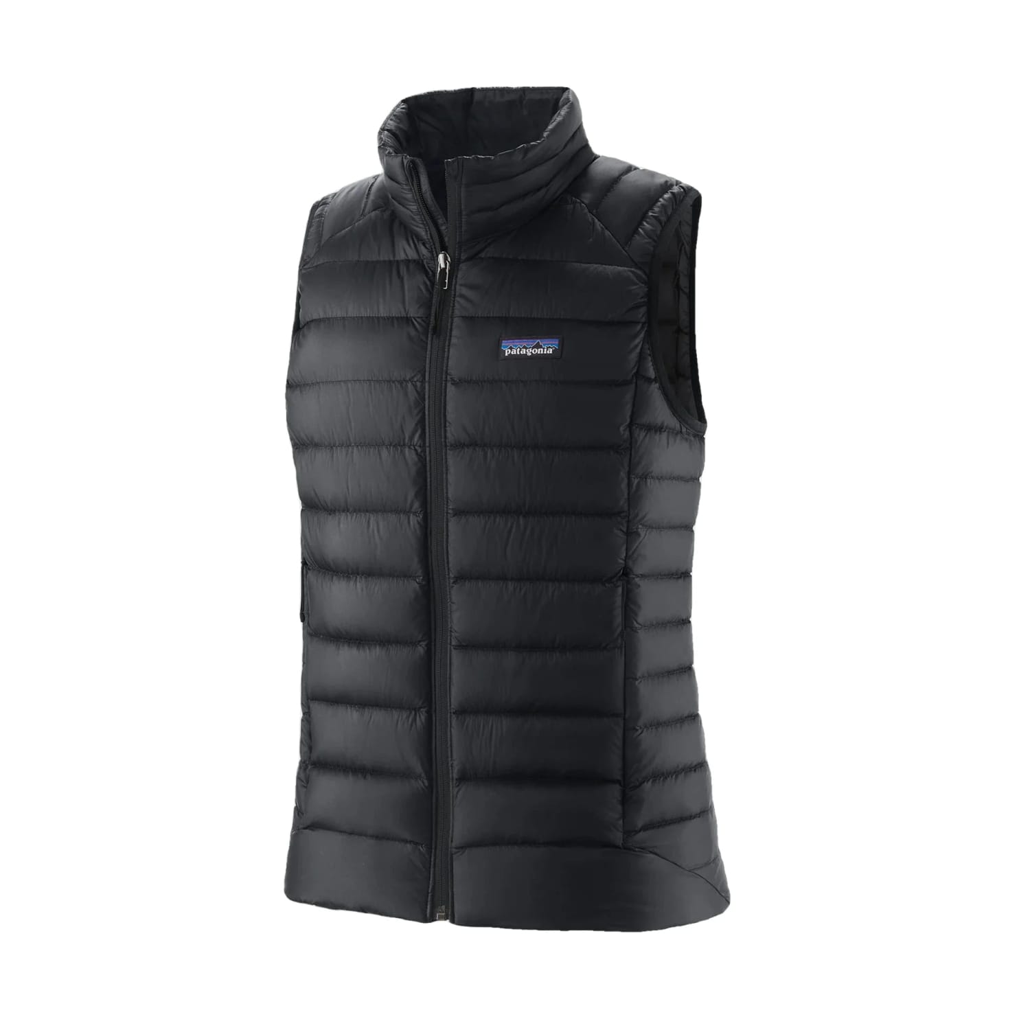 Patagonia W's Down Sweater Vest, Black, front view 
