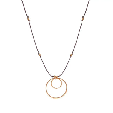  Bronwen Jewelry Eclipse Necklace 18" Gold View
