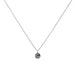 Bronwen Jewelry Tiny Charm Necklace 16" Wave Silver View