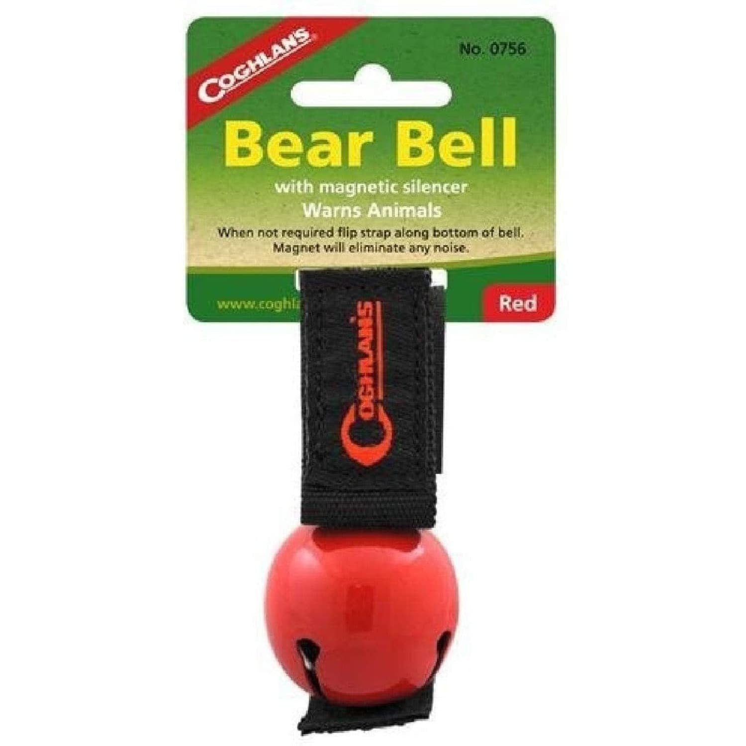 Bear Bell with Magnetic Silencer Red