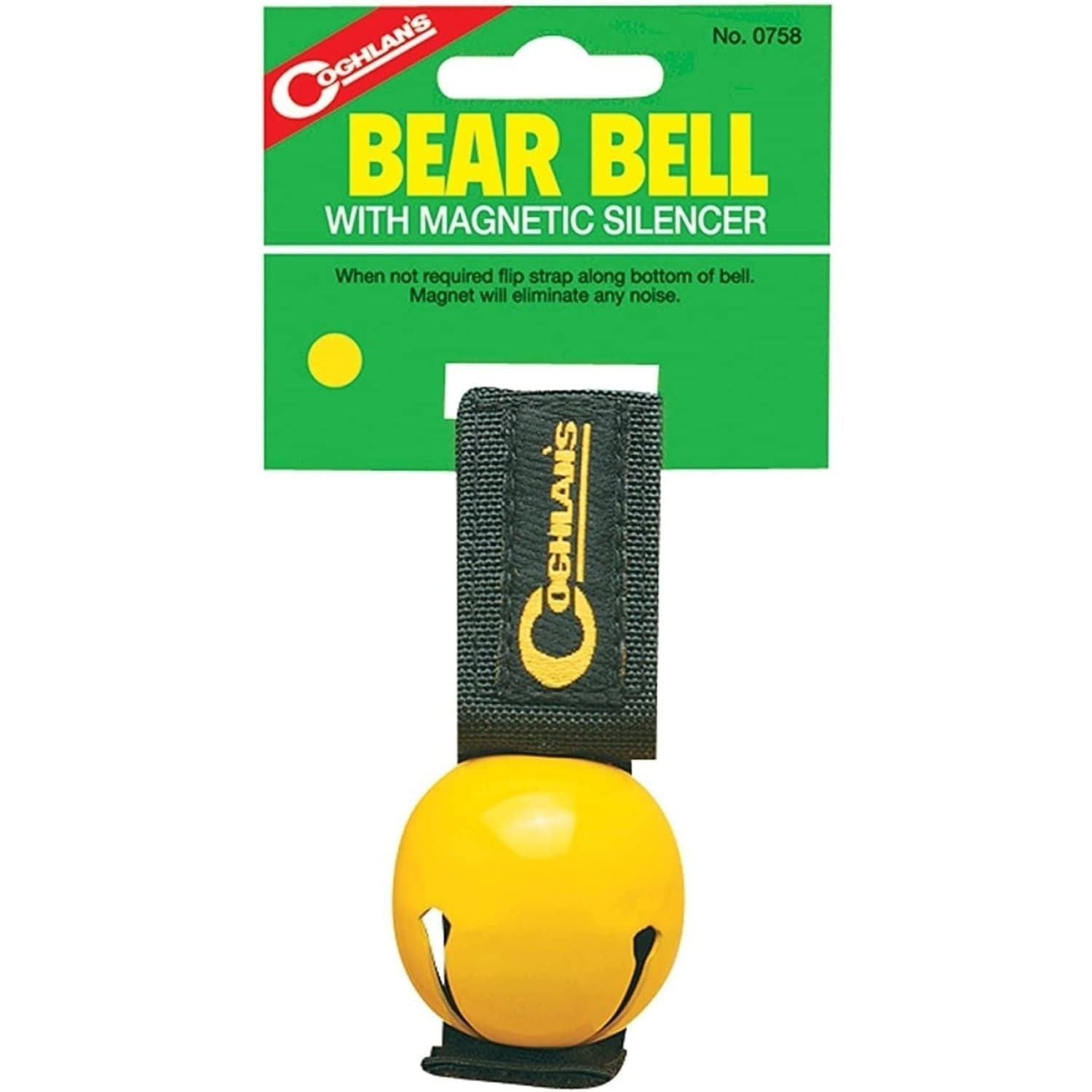 Bear Bell with Magnetic Silencer Yellow