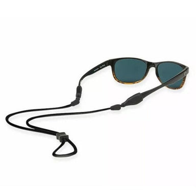 Croakies Eyewear Retainers Terra System Adjustable XL End in black on glasses