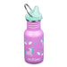 Klean kanteen spill proof sippy top stainless steel reusable water bottle purple unicorns