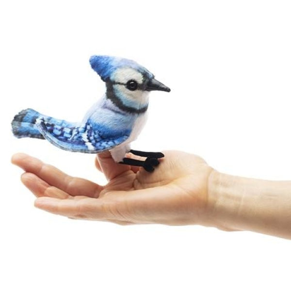 Mini Blue Jay Finger-Puppet