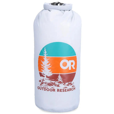 Outdoor Research Packout Graphic Dry Bag 10L Sunset Titanium Front View