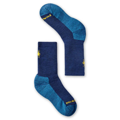 Smartwool Kids' Hike Full Cushion Crew Socks pair alpine blue